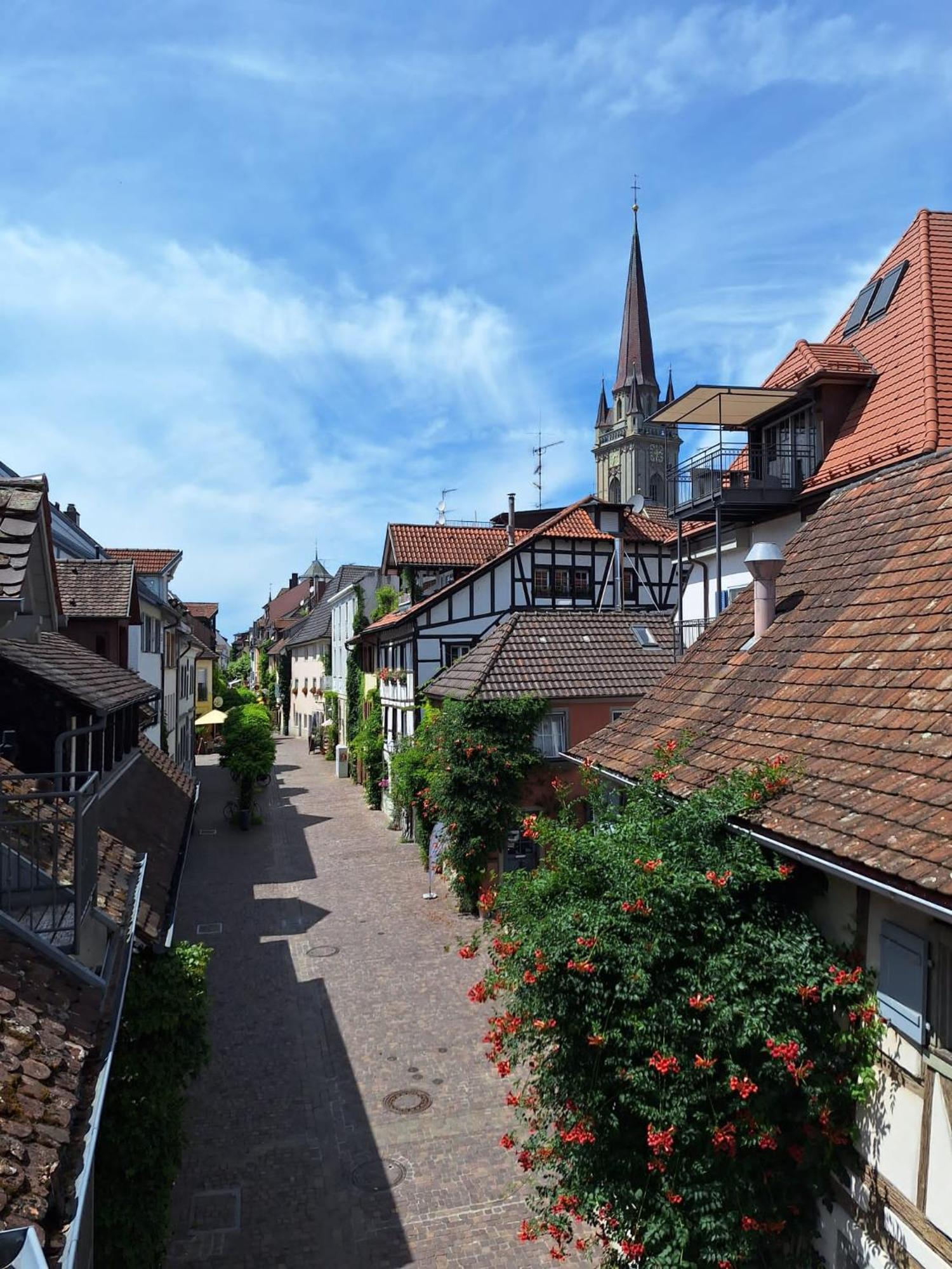 Ferienwohnung Ueberblick Radolfzell am Bodensee Bagian luar foto